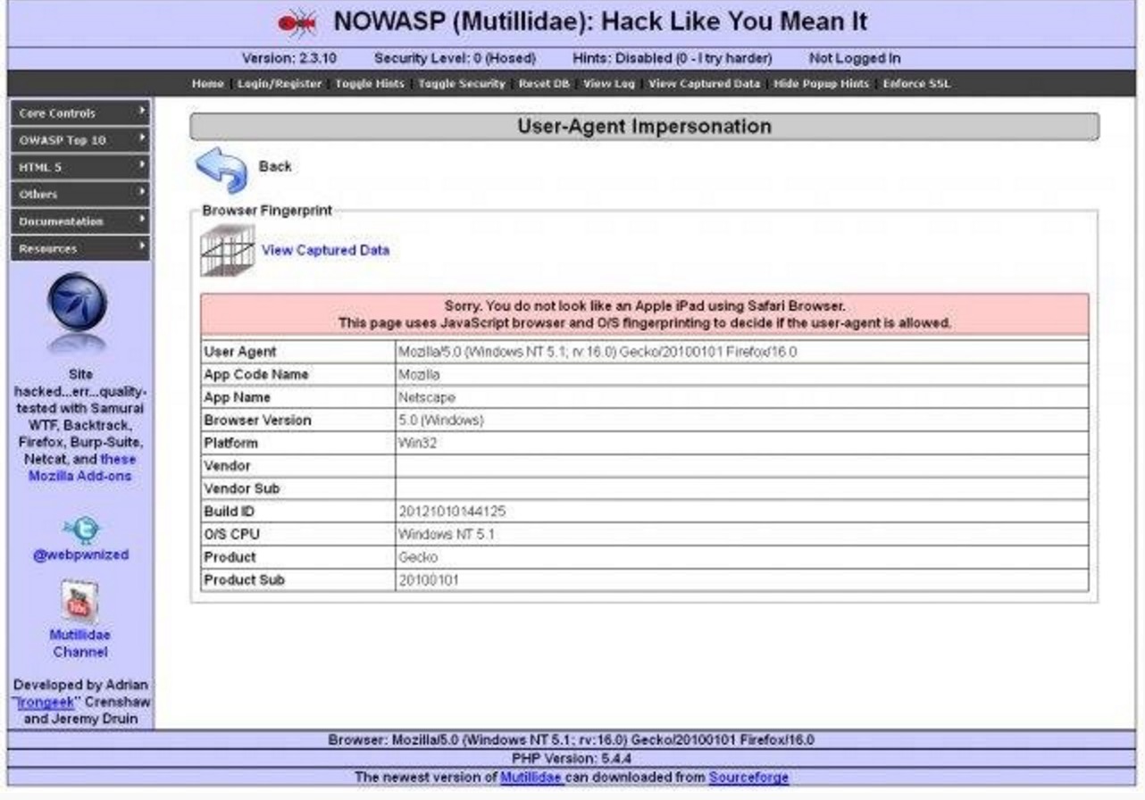 Network security penetration test