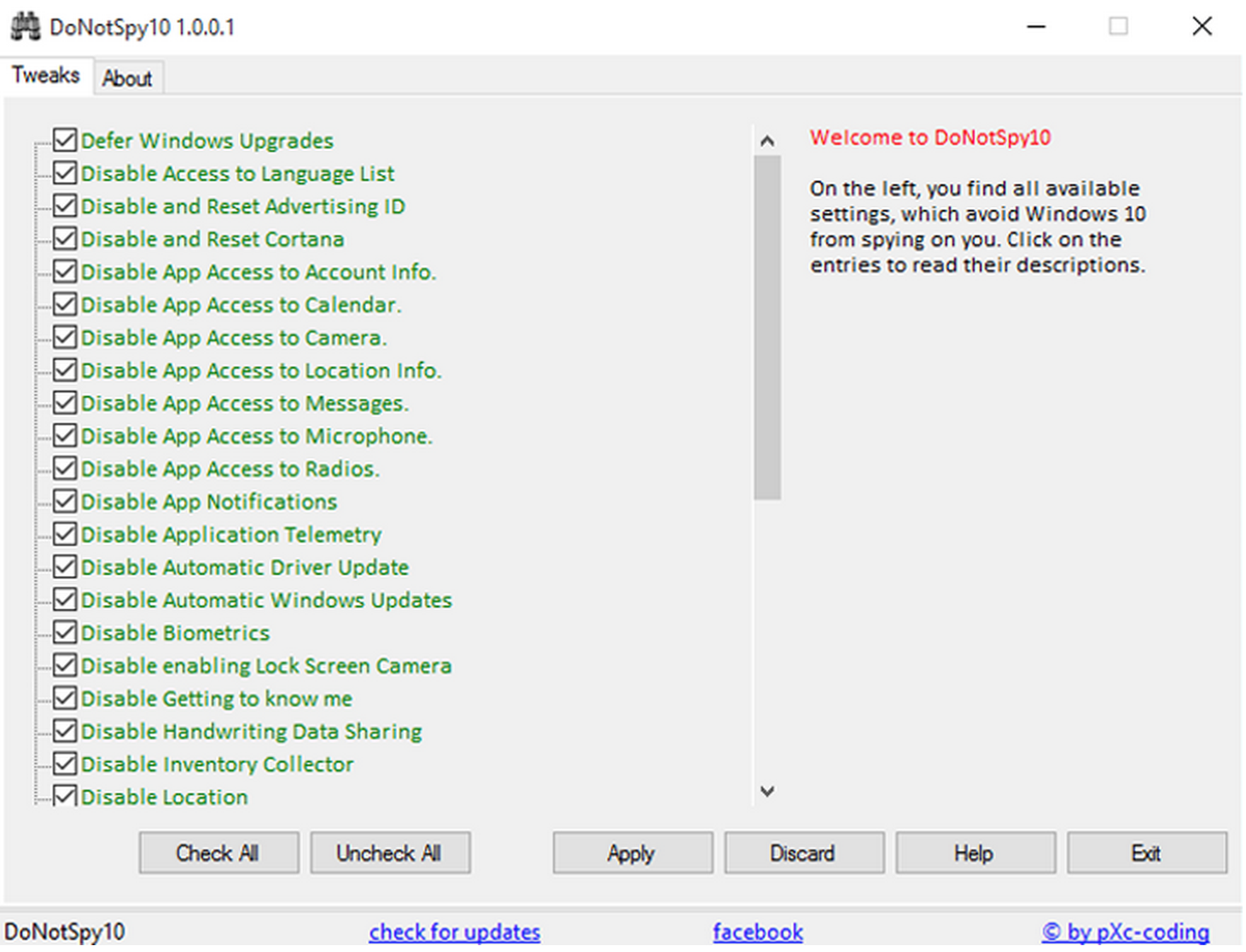 Disable list. Donotspy10. Программа отключения слежения в Windows 10. Windows Tweaker экран блокировки. Утилита отключающая все службы слежения Windows.