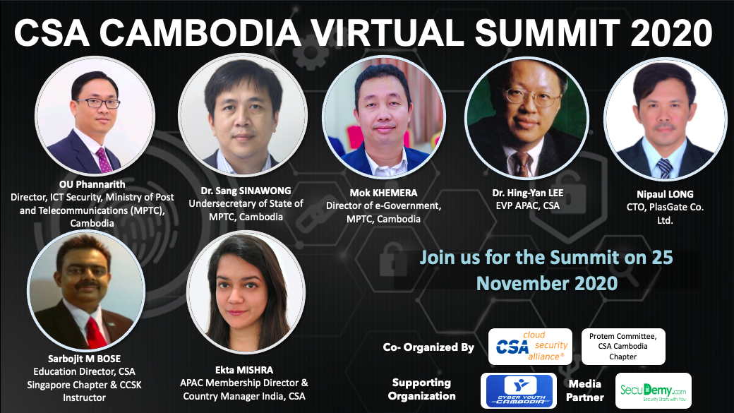 CSA Cambodia Virtual Summit 2020 – SecuDemy.com