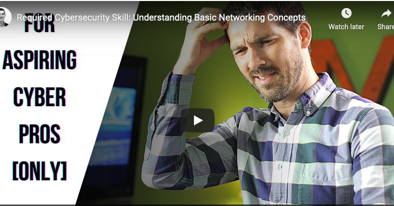 Required Cybersecurity Skill Understanding Basic Networking Concepts