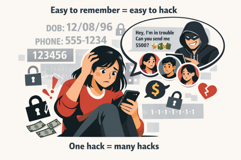 Easy to remember = Easy to hack